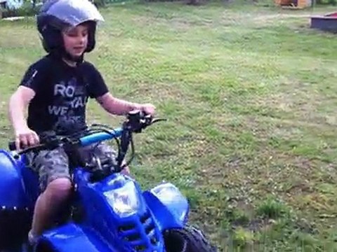 Gianni et son 1er quad