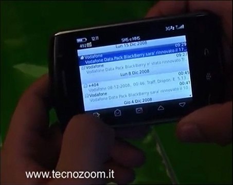 Video smartphone Blackberry Storm