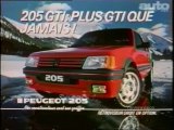 Publicité - Peugeot 205 GTI (