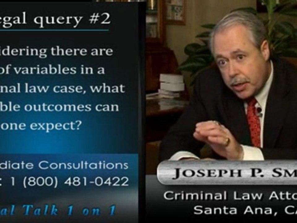 OC criminal lawyer Joseph Smith talks about plea bargains