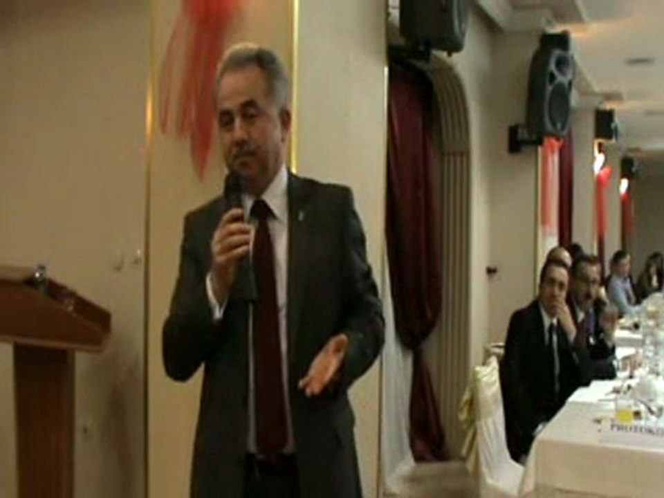 TEMEL COSKUN`UN IL S.K.M. YEMEGINDEKI KONUSMASI PART I