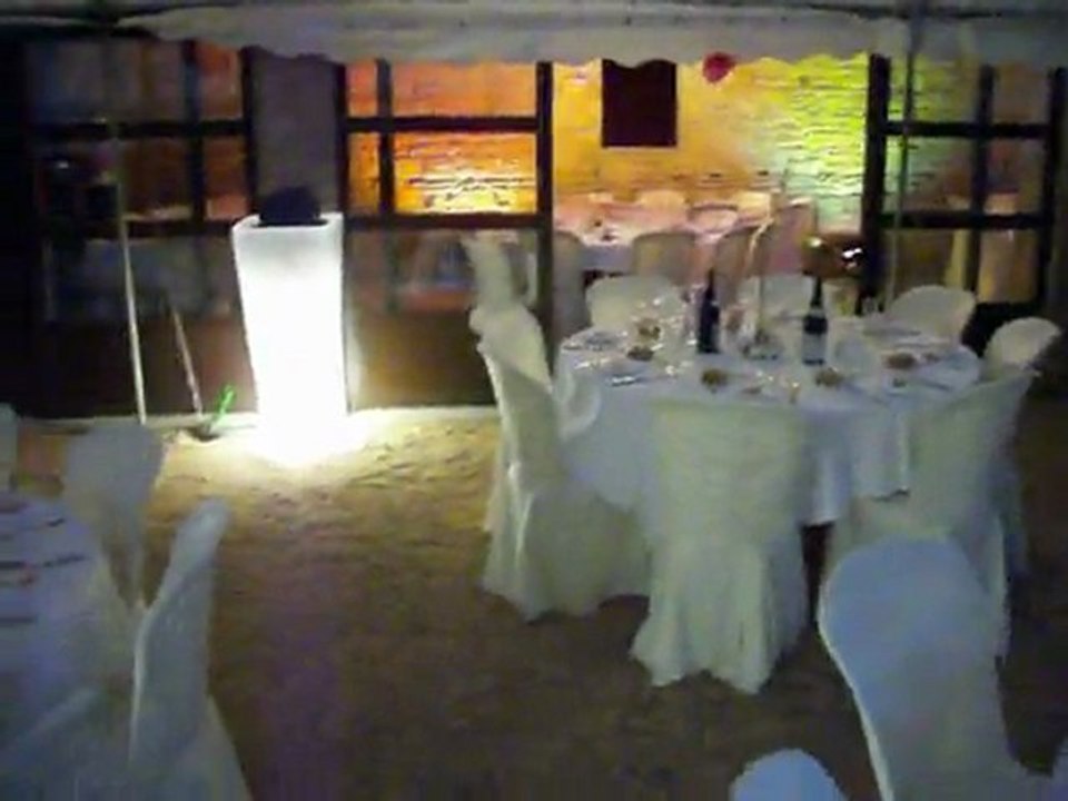 Décoration lumière de salle Chateau de Bionnay