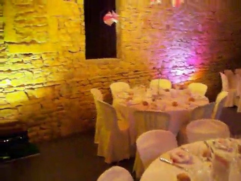 Décoration lumière de salle Chateau de Bionnay