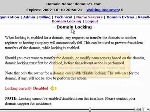 Transferring domain names away from OpenSRS by VodaHost.com web hosting
