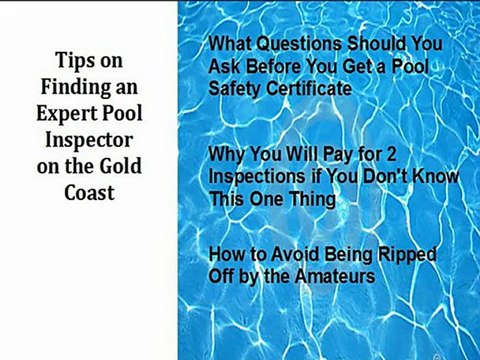 Pool InspectionsGold Coast Pool Safety Certificate