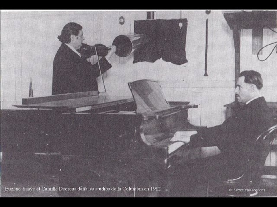 Eugène Ysaye plays Hungarian Dance N.5 in F-Sharp Minor by J. Brahms - Rec. 12-30-1912