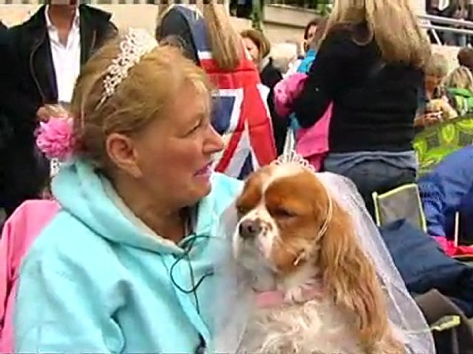 Crowds gather ahead of Royal wedding