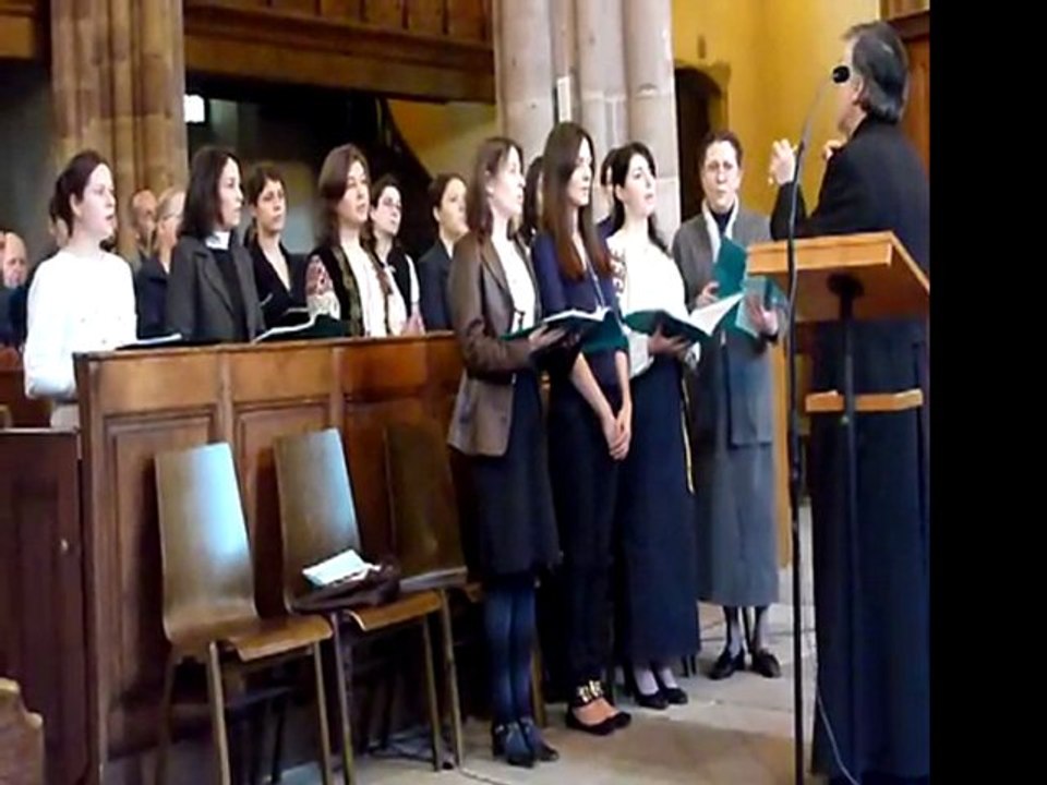 Chorale ACOR Strasbourg "Sfinte Dumnezeule" : extrait vidéo du 18/04/2011