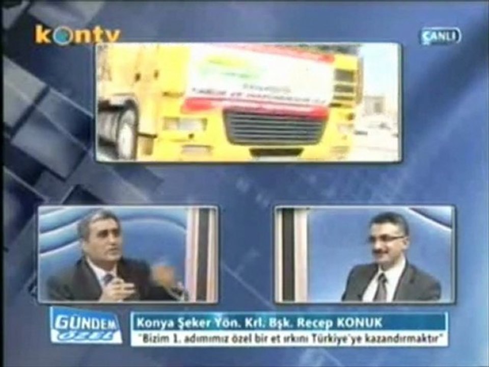 Recep Konuk  - Kontv Gündem Özel Programı -7 - Et ve Süt Entegre Tesisi, Hayvancılık