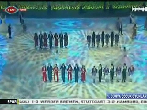 7 MEVLANA SEMAZEN 1.Dünya Çocuk oyunları açılış töreni TRT