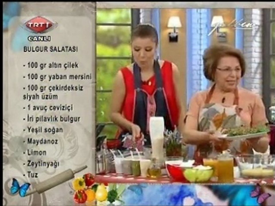 GÜLBEN - Nursen Doğan'dan Bulgurlu Salata ve Pancake Tarifi 28.04.11