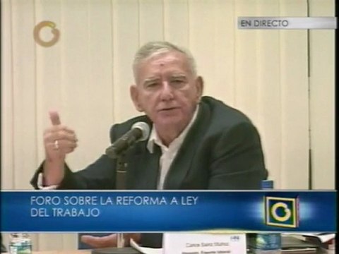Carlos Sainz: Afiliación laboral sindical se esta reduciendo en Venezuela