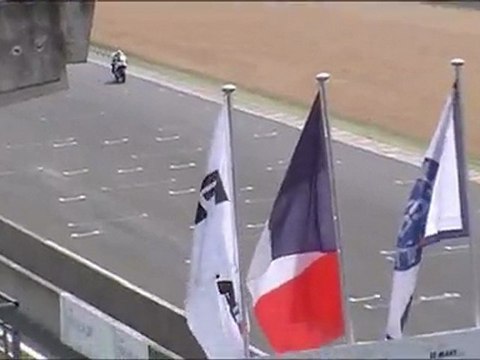 premier roulage sur le circuit du mans en 125 rs ( machine de promosport )