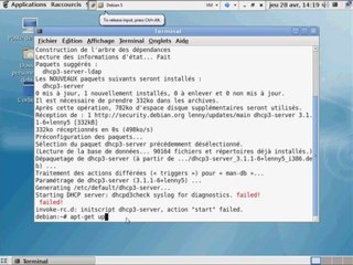 Installation d'un serveur Débian DHCP