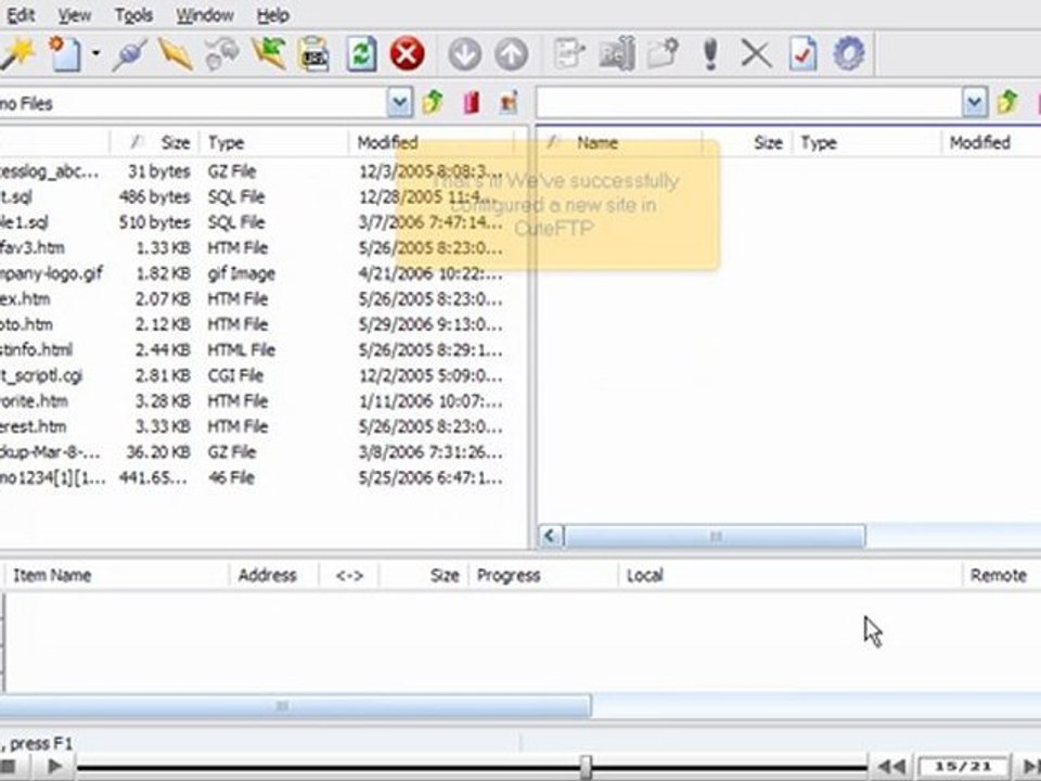 Configuring your website in CuteFTP by VodaHost.com web hosting