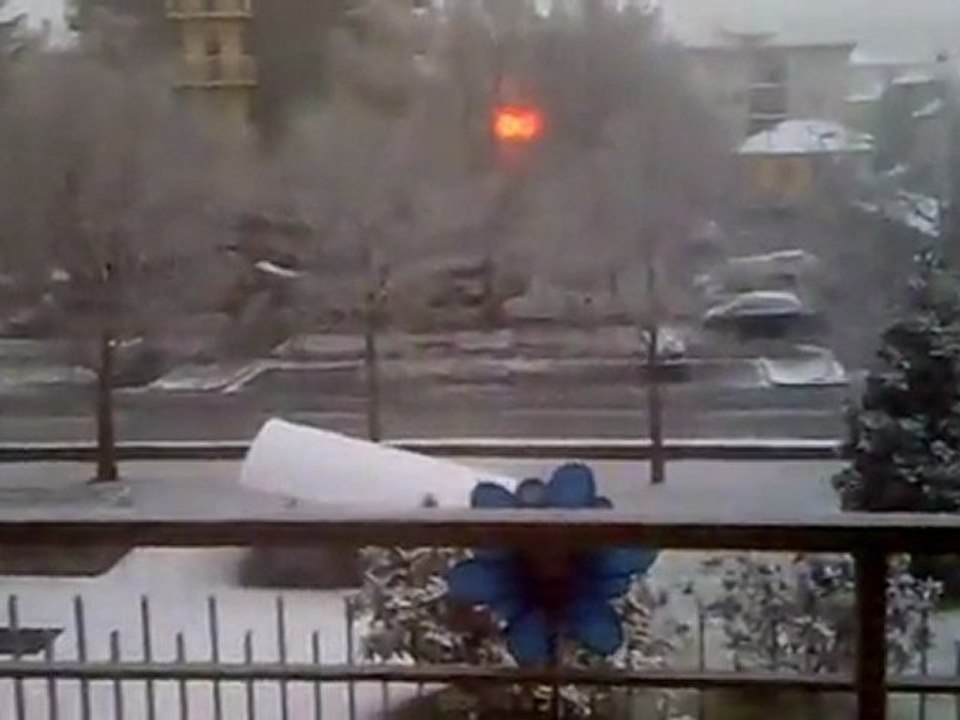 prima nevicata a Trofarello..