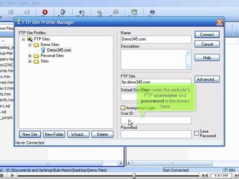 Configuring your website in FTP Voyager by VodaHost.com web hosting