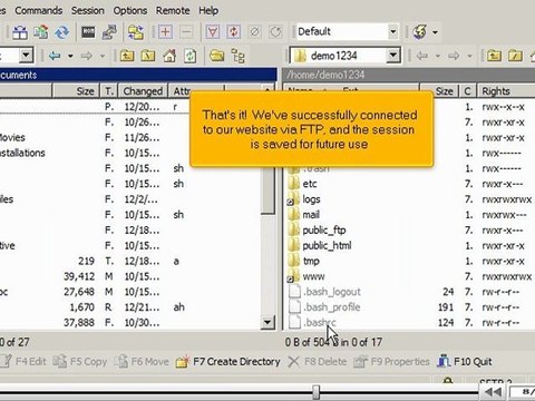 Configuring your website in WinSCP by VodaHost.com web hosting