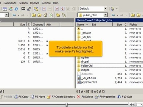 Managing files in WinSCP by VodaHost.com web hosting