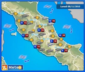 Meteo Italia 8/11/2010 - Previsioni by ilMeteo.it