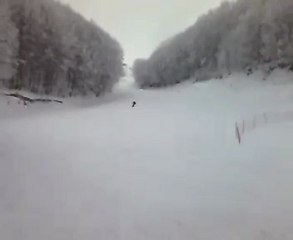 Discesa dalla pista forra