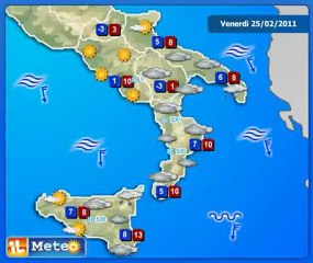 Meteo Italia 25/02/2011 - Previsioni by ilMeteo.it