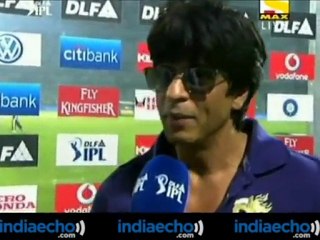 IPL 4 KKR Vs DD - Shahrukh Khan Interview