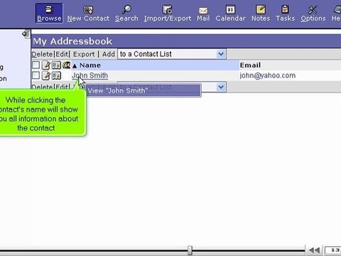Manage your contacts in Horde by VodaHost.com web hosting