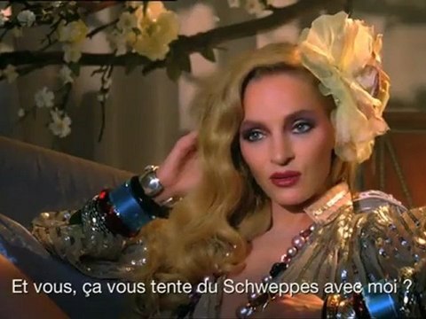 Pub Schweppes avec Uma Thurman