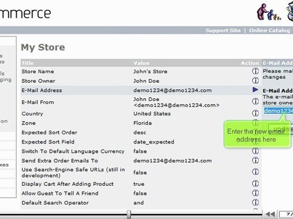 Configure your store in osCommerce by VodaHost.com web hosting