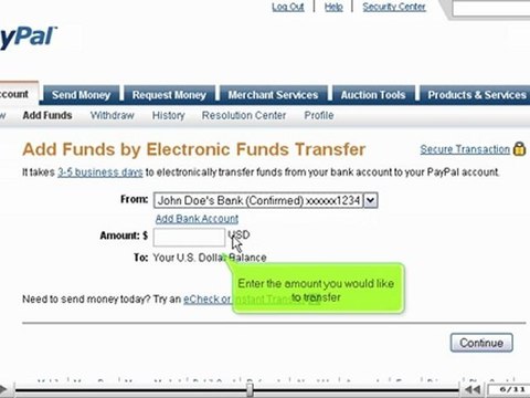 Add funds to your PayPal account by VodaHost.com web hosting
