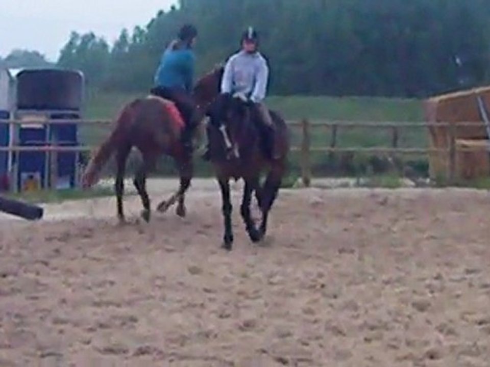 Depart au galop Alice/ Margot
