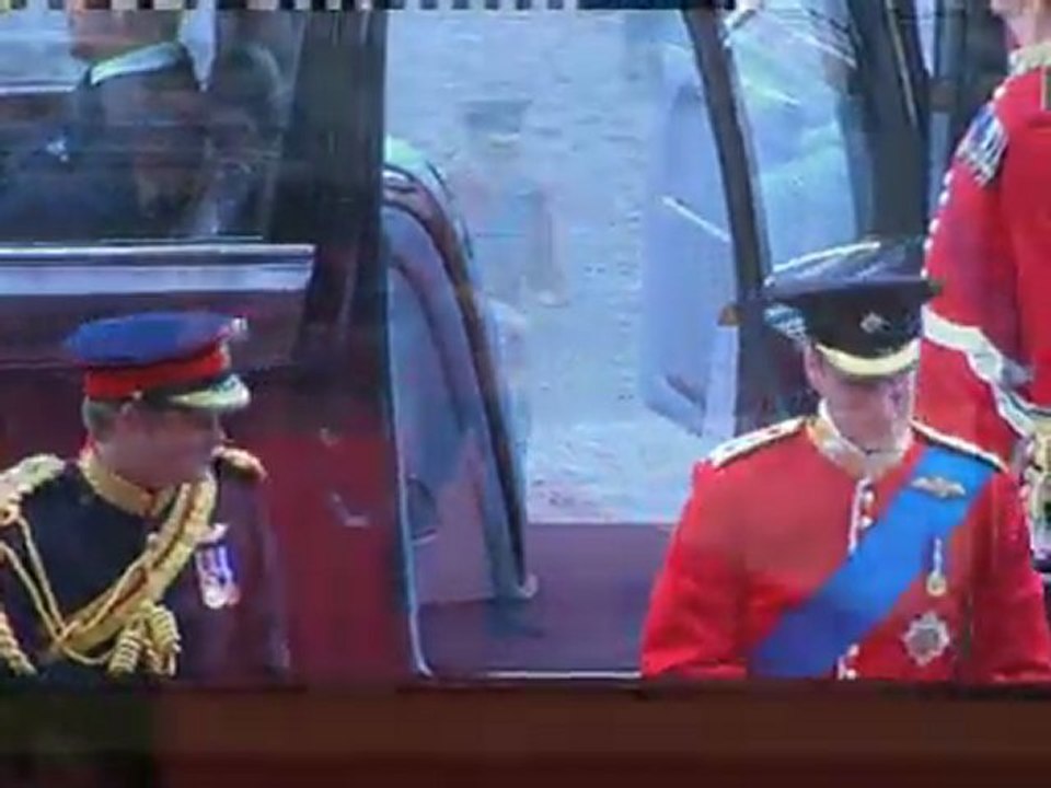 William and Harry arrive