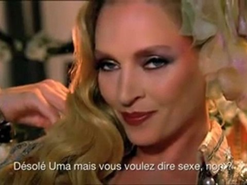 Una Thurman dans la pub Schweppes