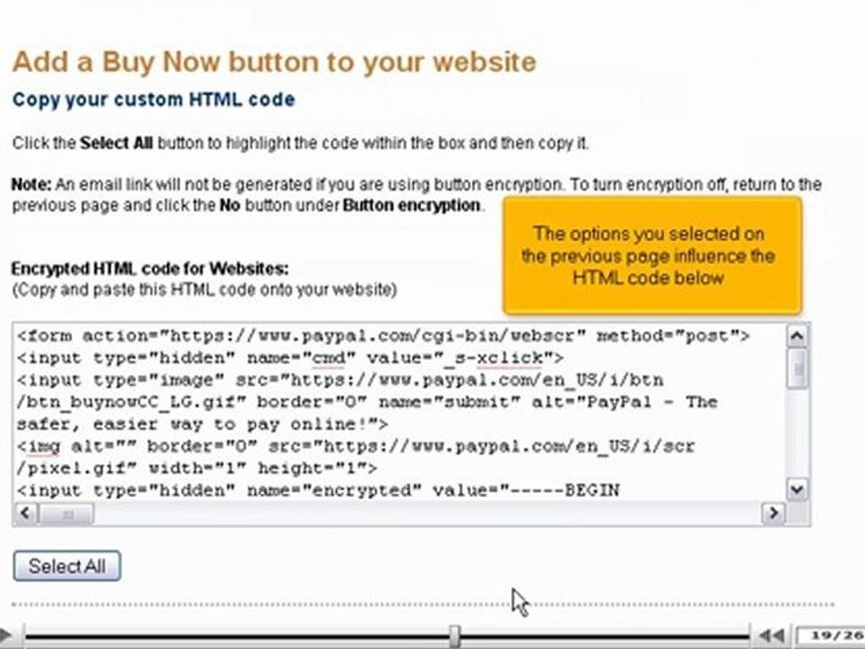 Create a Buy Now button for PayPal by VodaHost.com web hosting