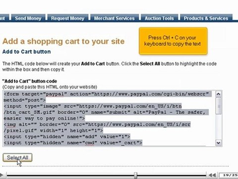 Setup a PayPal shopping cart by VodaHost.com web hosting