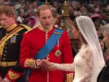 William and Kate exchange wedding vows
