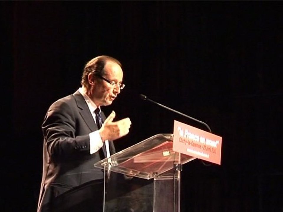 Meeting François Hollande Clichy-La-Garenne 27 avril 2011