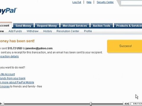 Send money from your PayPal account by VodaHost.com web hosting