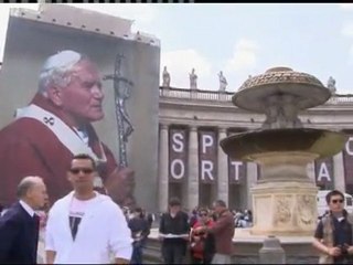Pope John Paul's coffin is exhumed