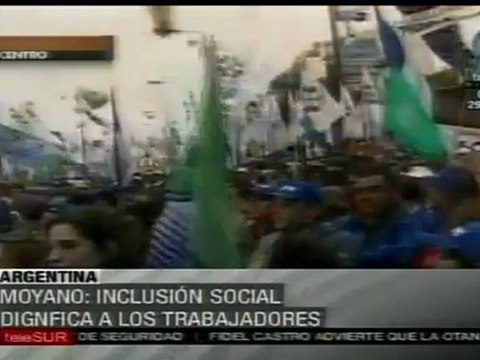 Sindicatos apoyan gobierno argentino