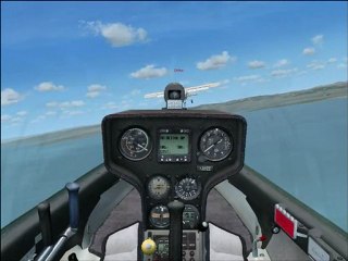 Taking off a sail plane in Flight Simulator X