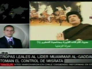 Gaddafi: la OTAN ha bombardeado Libia desde hace 40 días