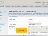Create a forum in phpBB by VodaHost.com web hosting