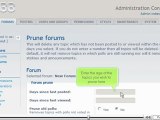 Prune forums in phpBB by VodaHost.com web hosting
