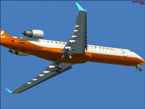 FSX - Bombardier CRJ 700 take-off