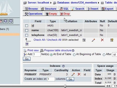 Exporting databases and tables with phpMyAdmin by VodaHost.com web hosting