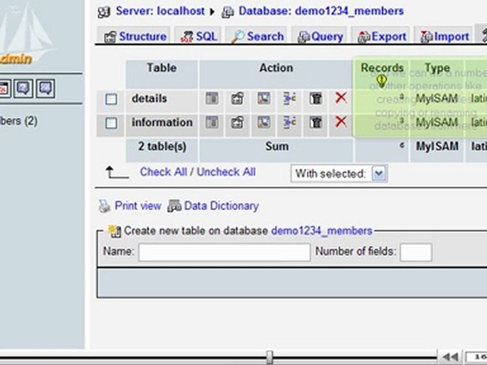 Becoming familiar with databases and phpMyAdmin by VodaHost.com web hosting