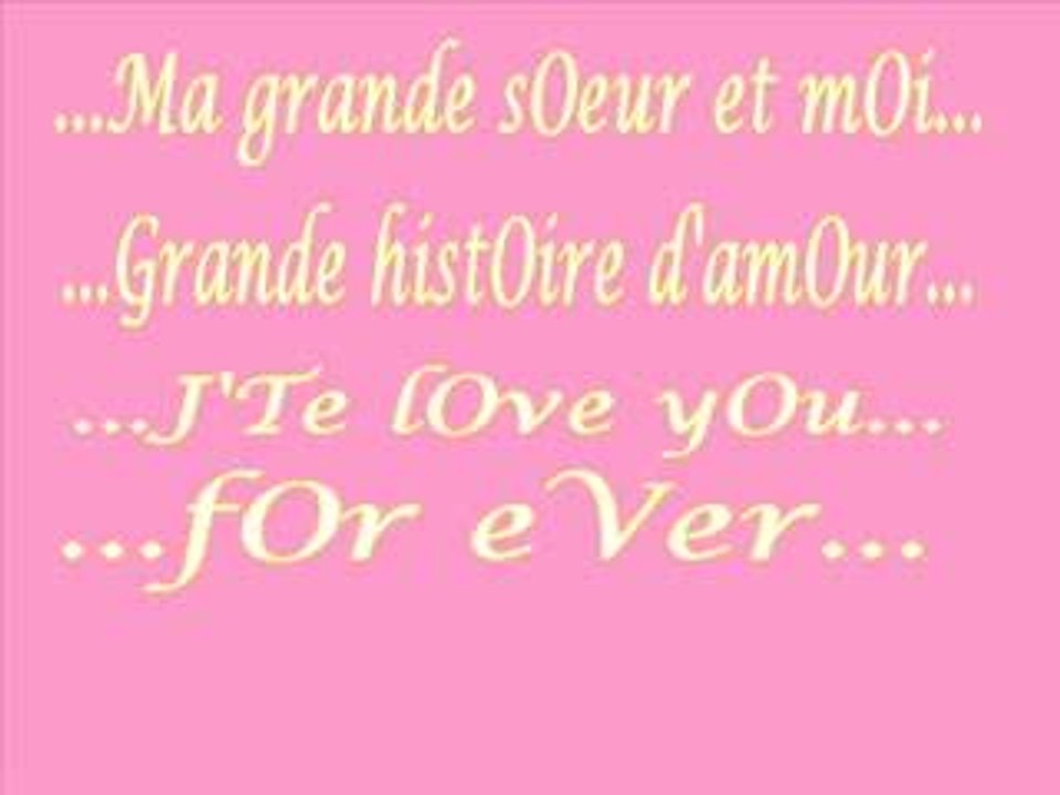 ma soeur et moi