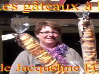 Au marché de Naucelle : les gâteaux à la broche de Jacqueline Foulquié